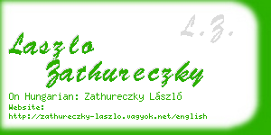 laszlo zathureczky business card